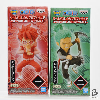ONE PIECE Figure lot Monkey D Luffy & Roronoa Zoro World Collectable Figure WCF