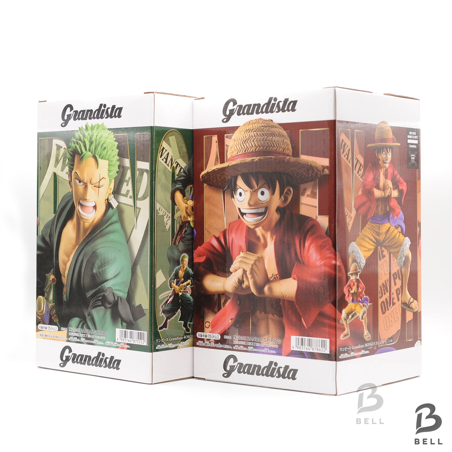 Banpresto One Piece Grandista Nero Luffy & Zoro Figure Japan Anime New SET OF 2