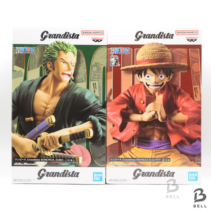 Banpresto One Piece Grandista Nero Luffy & Zoro Figure Japan Anime New SET OF 2