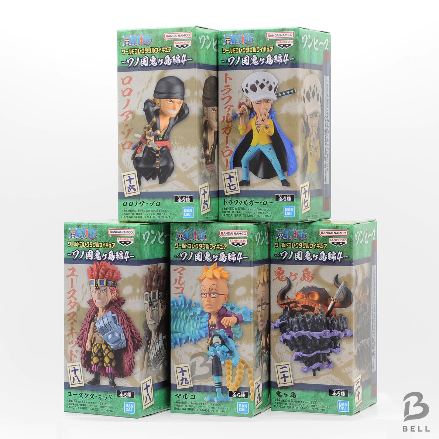 ONE PIECE World Collectable Figure Wanokuni Onigashima Vol.4 Set of 5 WCF new