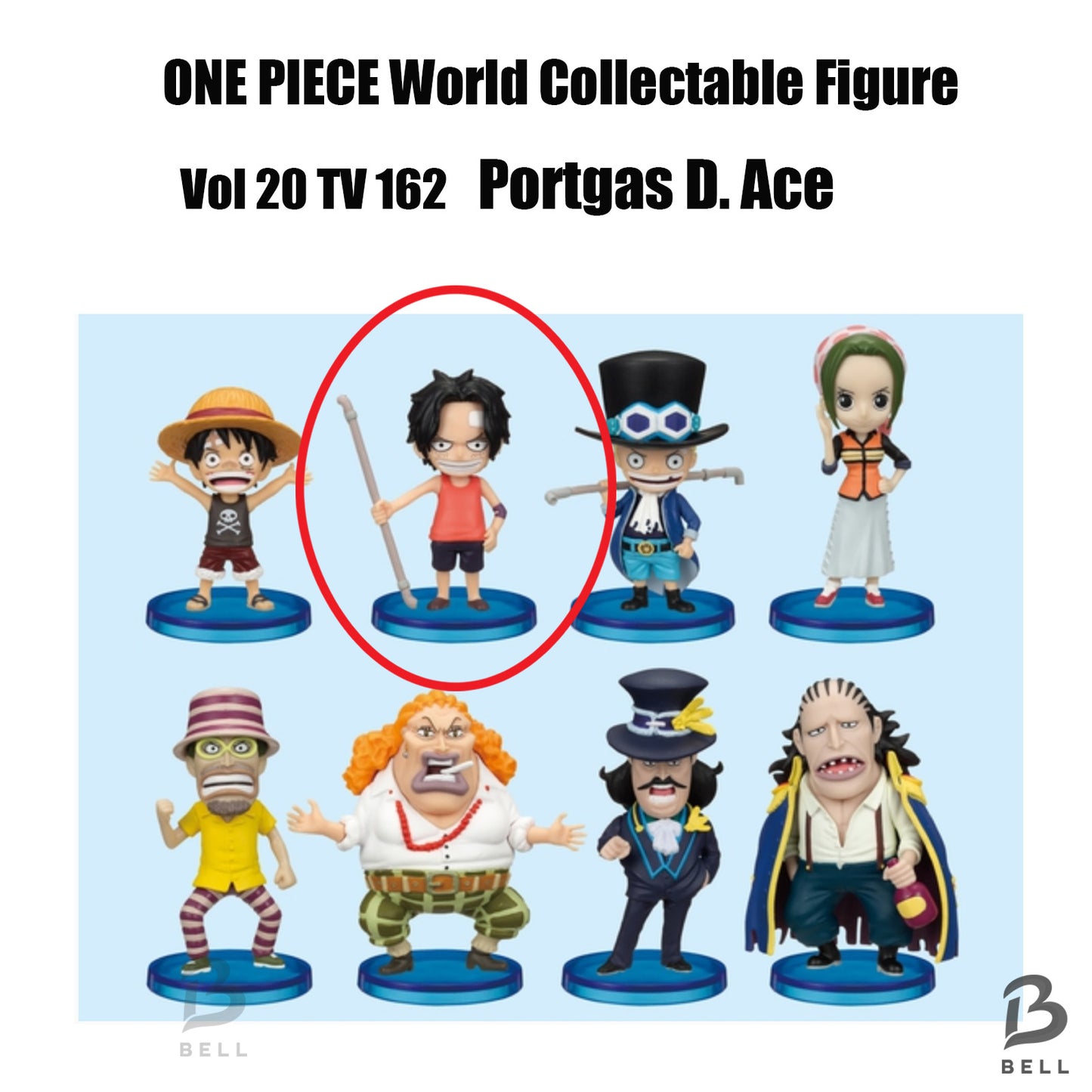 ONE PIECE World Collectable Figure Vol 20 TV 162 Portgas D. Ace WCF Japan anime