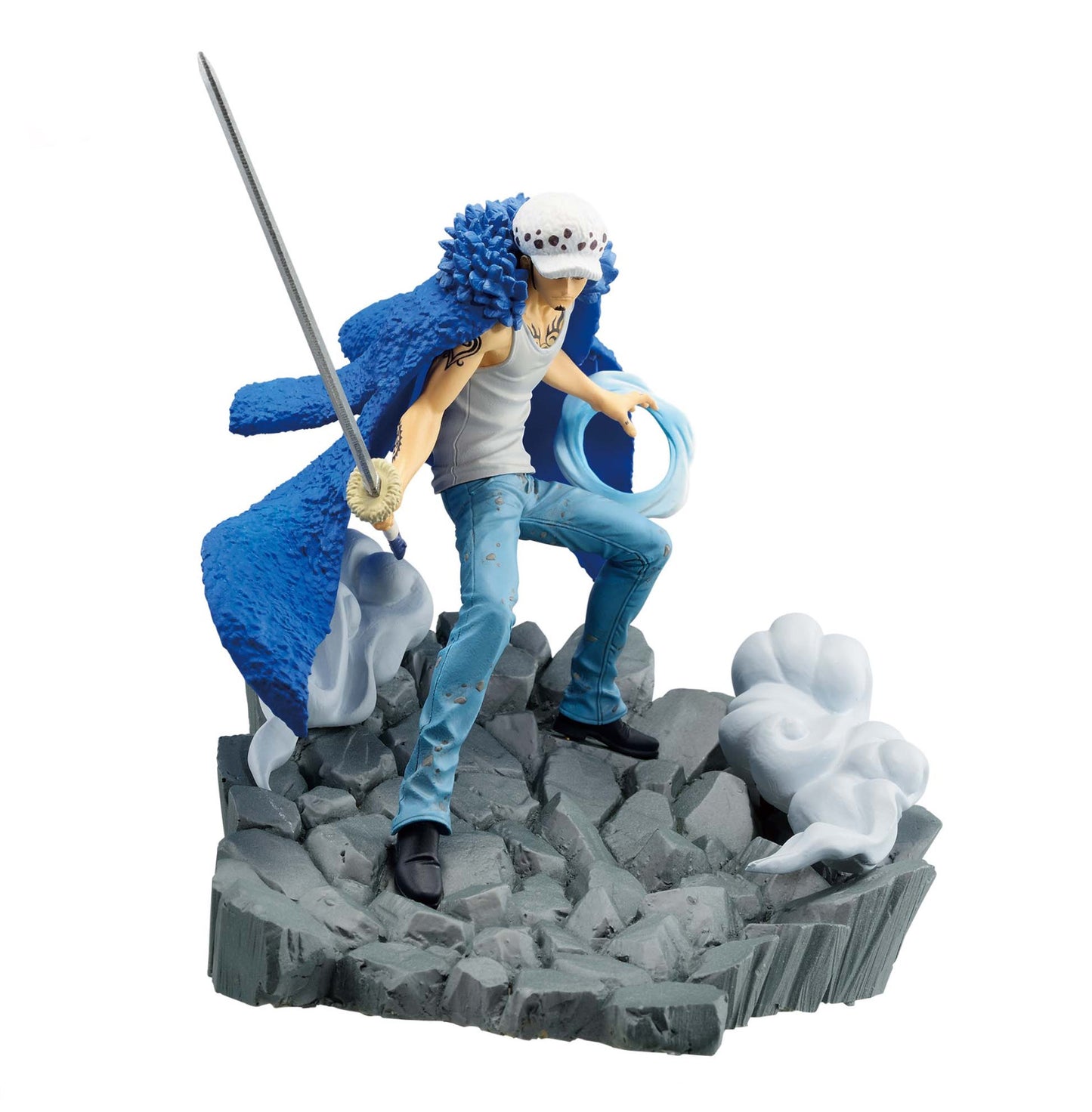 BANPRESTO One Piece Senkou Zekkei Figure TRAFALGAR.LAW VS MARSHALL.D.TEACH Set 2