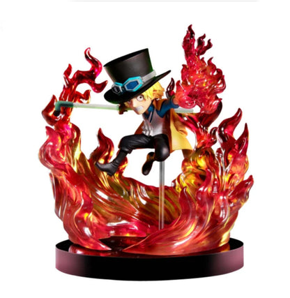 ONE PIECE WCF Brothers Set Luffy Gear5 & Sabo Fire Fist Figure World Collectable