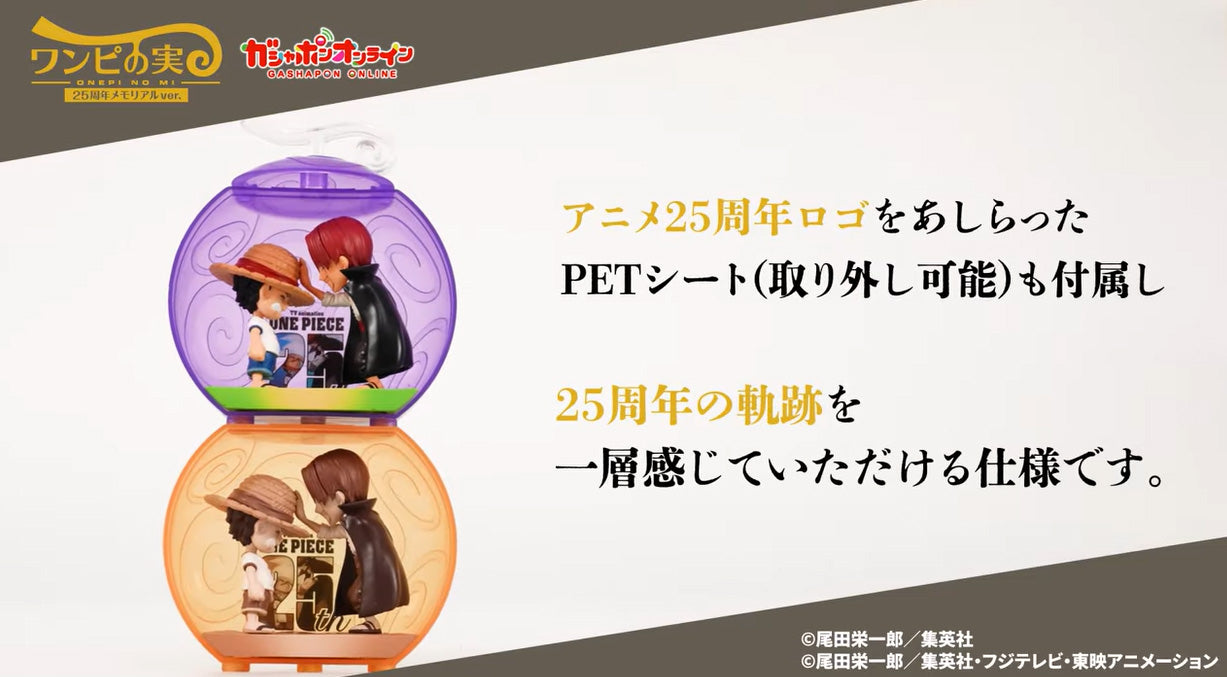 One Piece Onepi no Mi 25th Anniversary Memorial ver. Gashapon Figure Black ver.