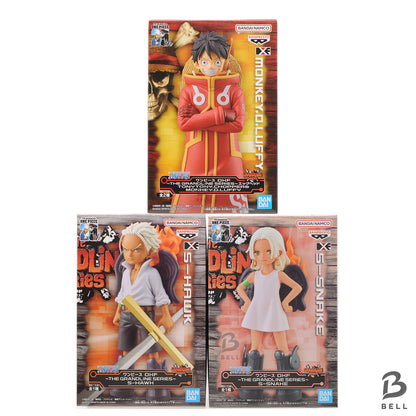 ONE PIECE DXF The Grandline Series Luffy, S-Hawk & S-Snake Figure Set of 3