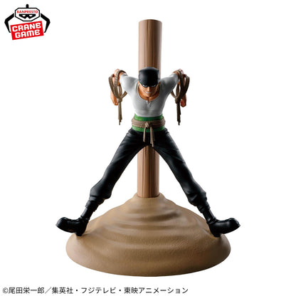 One Piece Fig Life! Pirate Hunter Zoro PVC Figure Anime Collectible Japan Manga