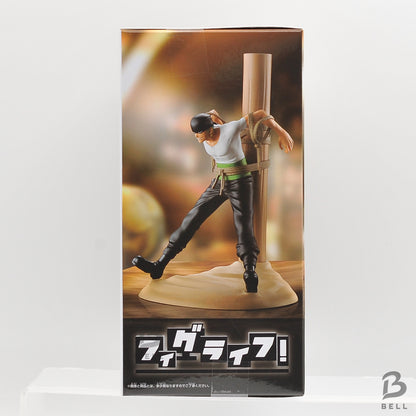 One Piece Fig Life! Pirate Hunter Zoro PVC Figure Anime Collectible Japan Manga