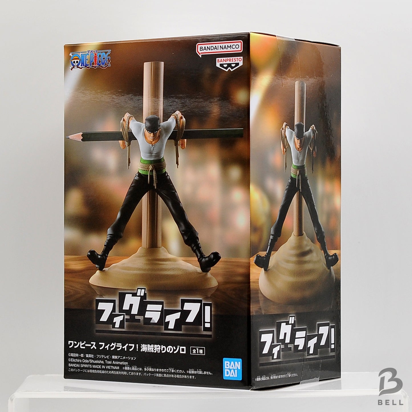 One Piece Fig Life! Pirate Hunter Zoro PVC Figure Anime Collectible Japan Manga