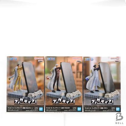 One Piece Figlife Kuzan Sakazuki Borsalino Figure Set of 3 Phone Stand Japan New