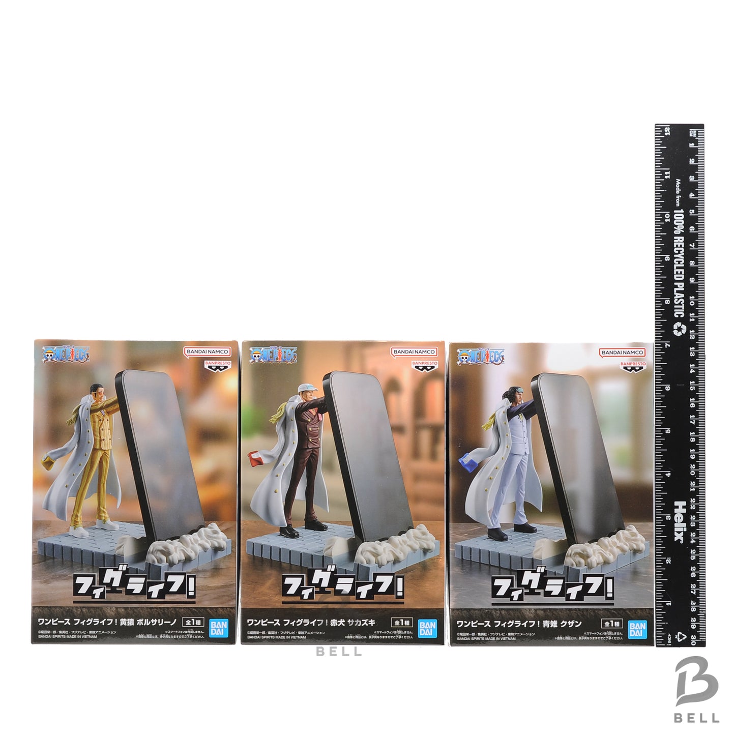 One Piece Figlife Kuzan Sakazuki Borsalino Figure Set of 3 Phone Stand Japan New