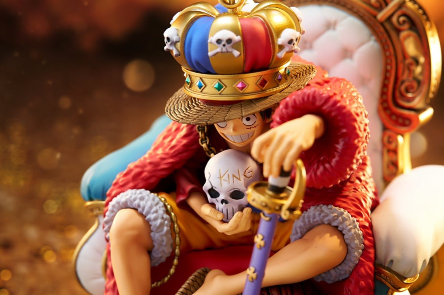 One Piece KING Monkey D. Luffy Deluxe Diorama Figure Banpresto Anime BNIB Japan