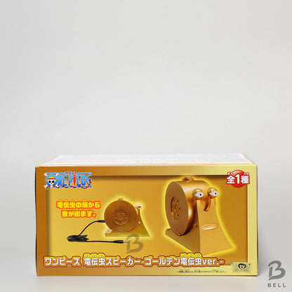One Piece Transponder Snail Speaker Figure Golden Den Den mushi Japan Anime New