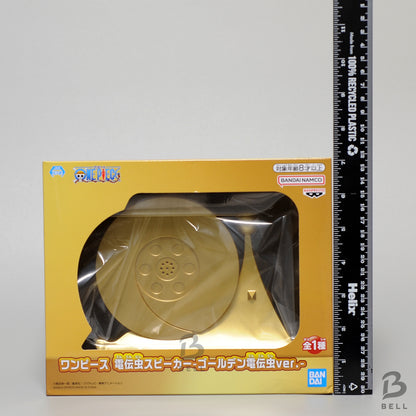 One Piece Transponder Snail Speaker Figure Golden Den Den mushi Japan Anime New