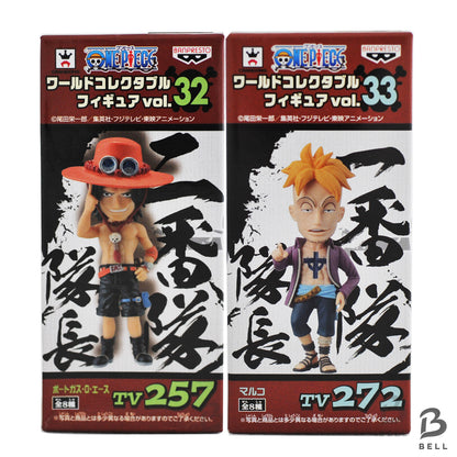 One Piece WCF Ace Marco Figure Set Vol.32 Vol.33 TV257 TV272 Banpresto Authentic
