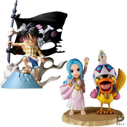 ONE PIECE WCF Log Stories Luffy, Vivi & Karoo Figure Set of 2 - Banpresto