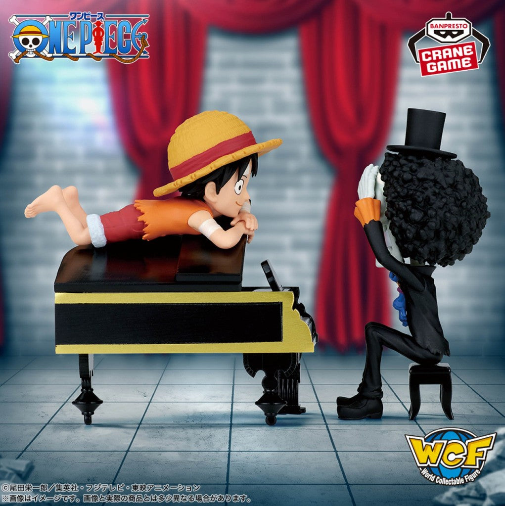 One Piece WCF Log Stories Monkey D Luffy Brook Figure Banpresto Anime Japan New
