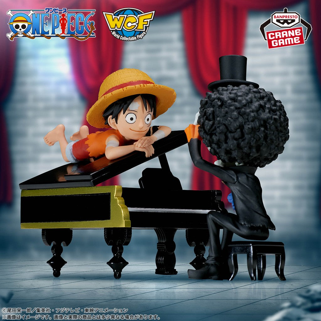 One Piece WCF Log Stories Monkey D Luffy Brook Figure Banpresto Anime Japan New