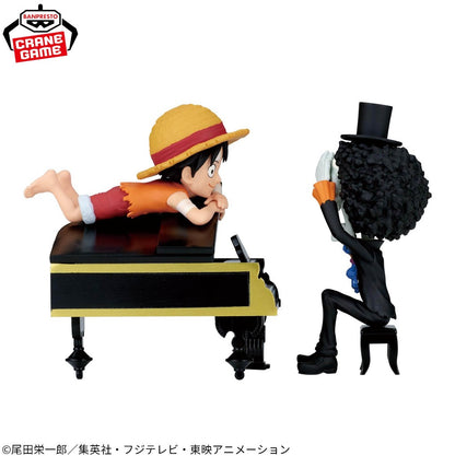 One Piece WCF Log Stories Monkey D Luffy Brook Figure Banpresto Anime Japan New