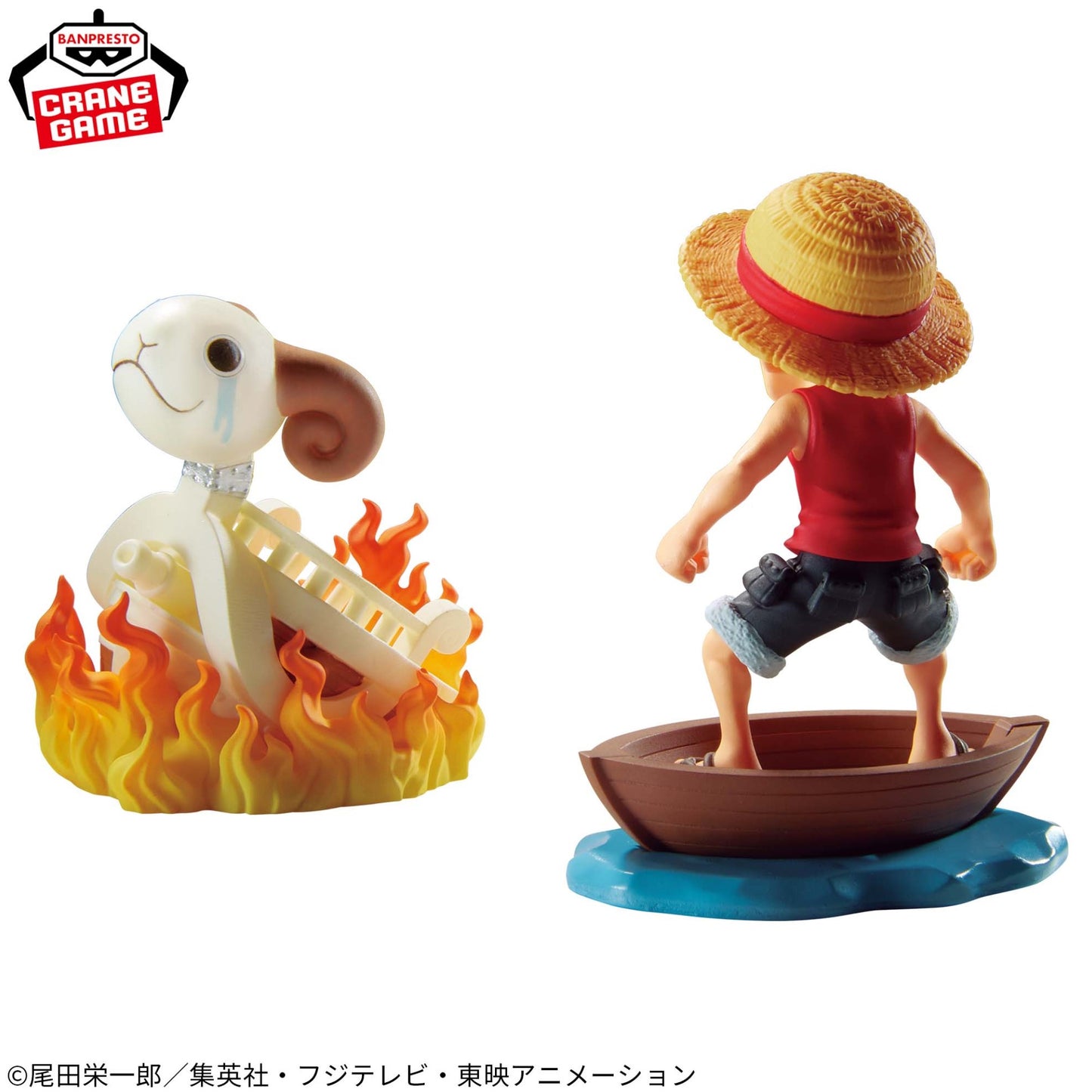 One Piece WCF Log Stories Monkey D. Luffy & Going Merry Figure from Japan NEW