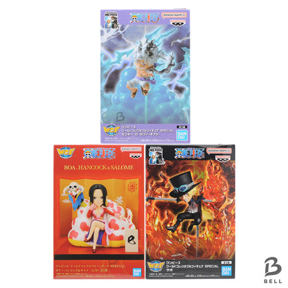 ONE PIECE WCF Gear 5 Luffy, Boa Hancock & Salome, Sabo Set of 3