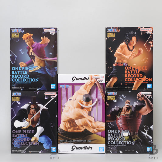 One Piece Whitebeard Pirates BATTLE RECORD COLLECTION Grandista Figure 5 Set New