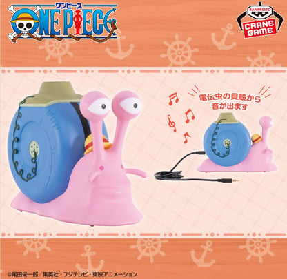 One Piece Transponder Snail Speaker Figure Luffy Den Den mushi Japan Anime