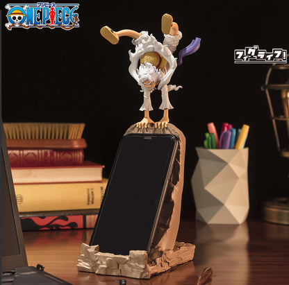 One Piece Figure Fig Life! Monkey D Luffy Gear 5  Anime figure smartphone holder