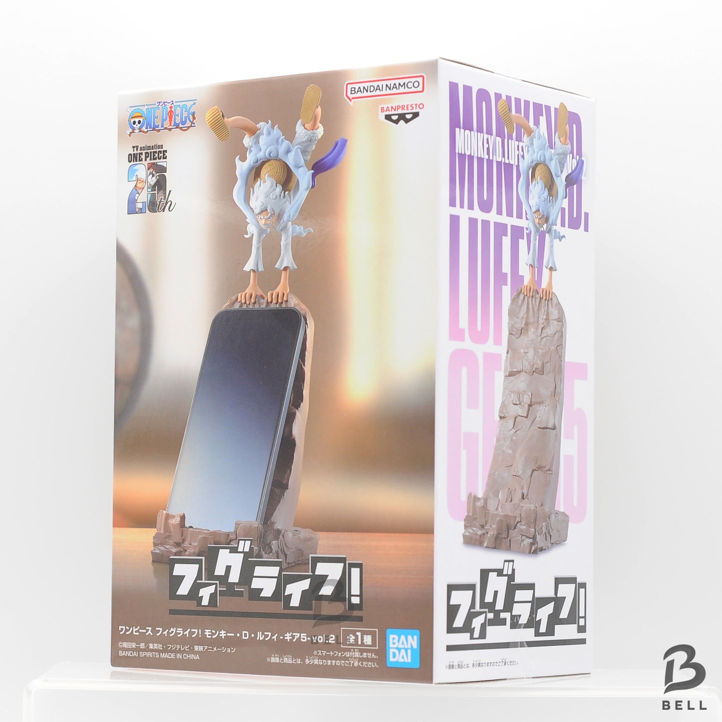 One Piece Figure Fig Life! Monkey D Luffy Gear 5  Anime figure smartphone holder