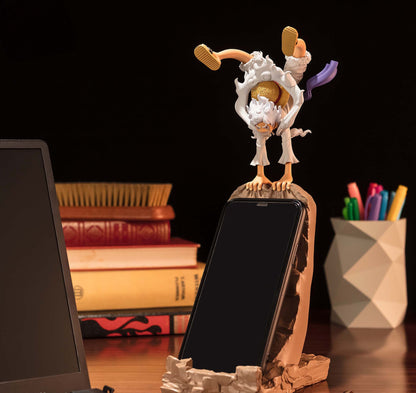 One Piece Figure Fig Life! Monkey D Luffy Gear 5  Anime figure smartphone holder