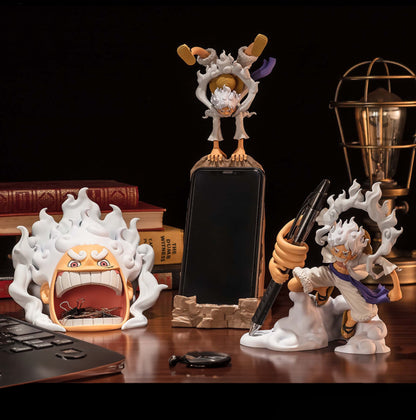 One Piece Figure Fig Life! Monkey D Luffy Gear 5  Anime figure smartphone holder