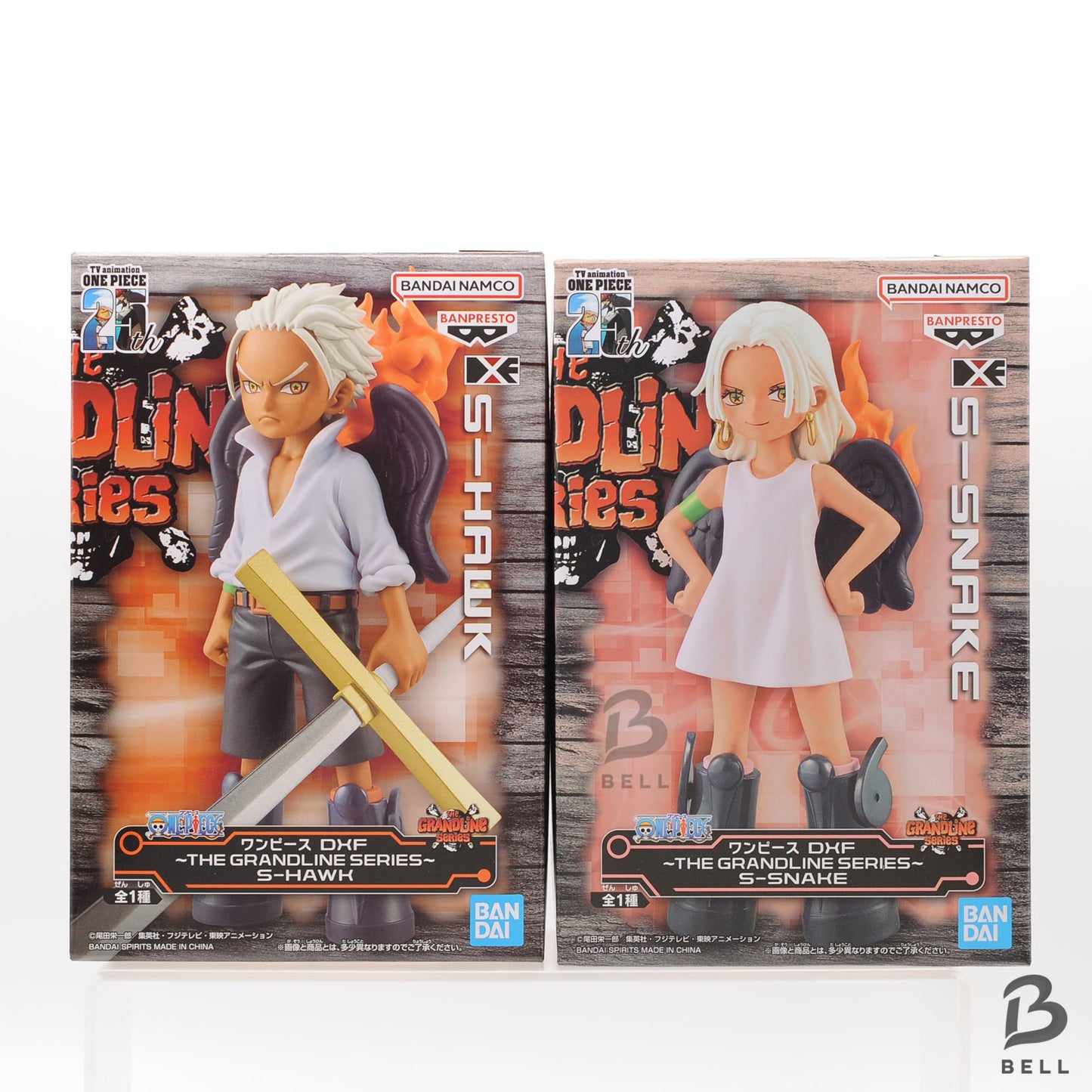 One Piece S-HAWK S-SNAKE DXF The Grandline Series  set of 2 Figure New Japan