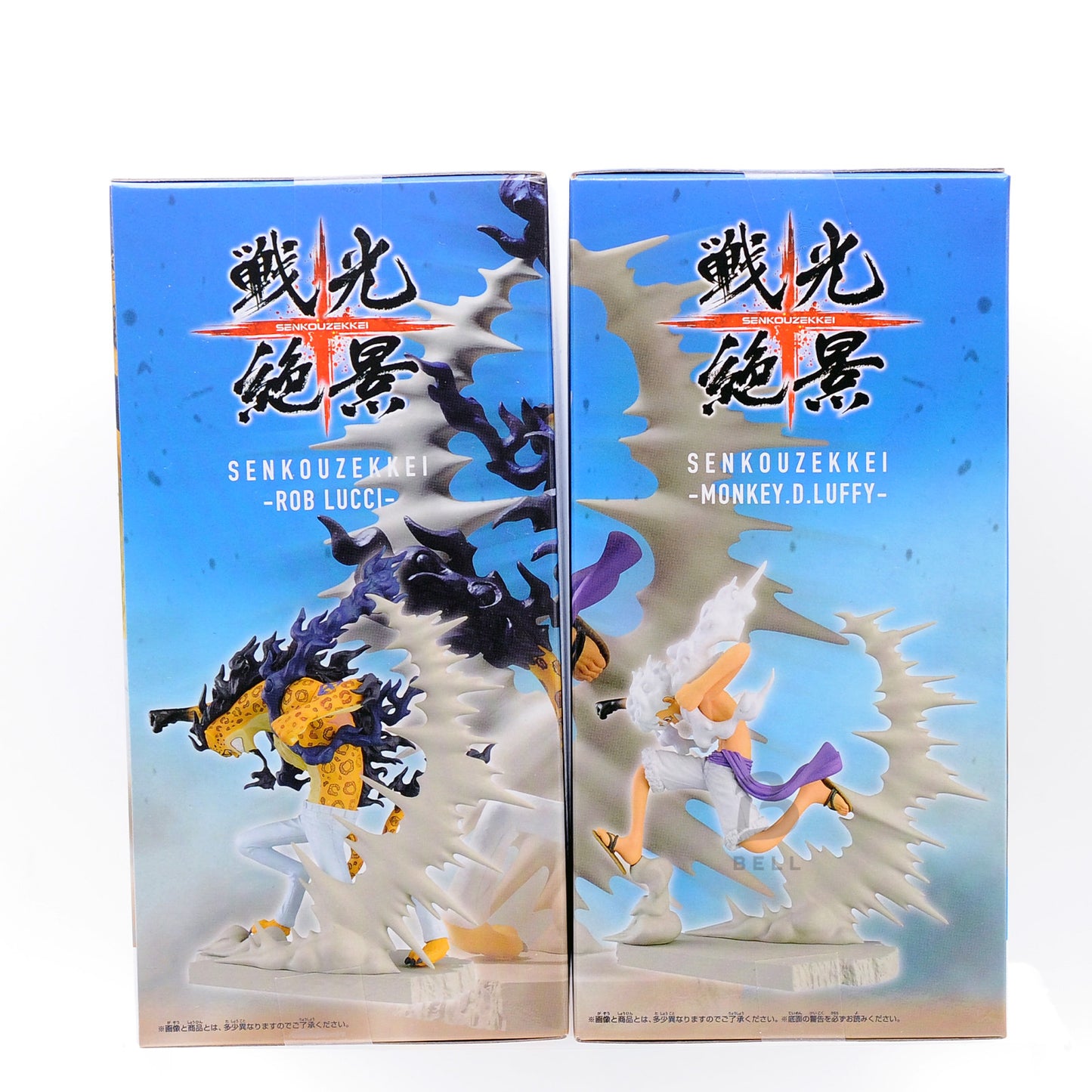 One Piece figure Monkey D Luffy Rob Lucci Zekkei Japan Anime Manga  Set of 2 new