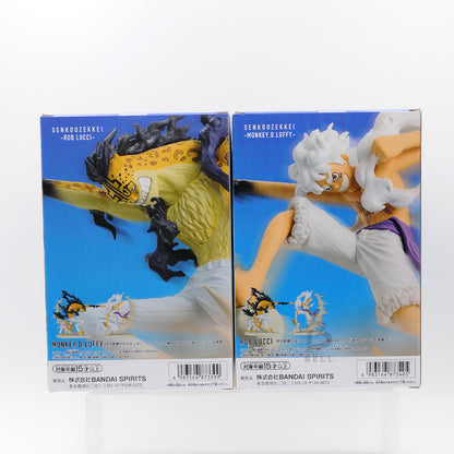 One Piece figure Monkey D Luffy Rob Lucci Zekkei Japan Anime Manga  Set of 2 new