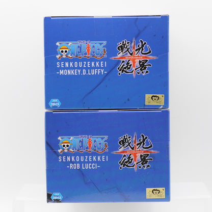 One Piece figure Monkey D Luffy Rob Lucci Zekkei Japan Anime Manga  Set of 2 new