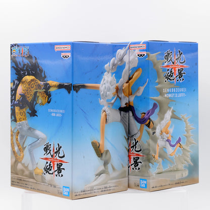 One Piece figure Monkey D Luffy Rob Lucci Zekkei Japan Anime Manga  Set of 2 new