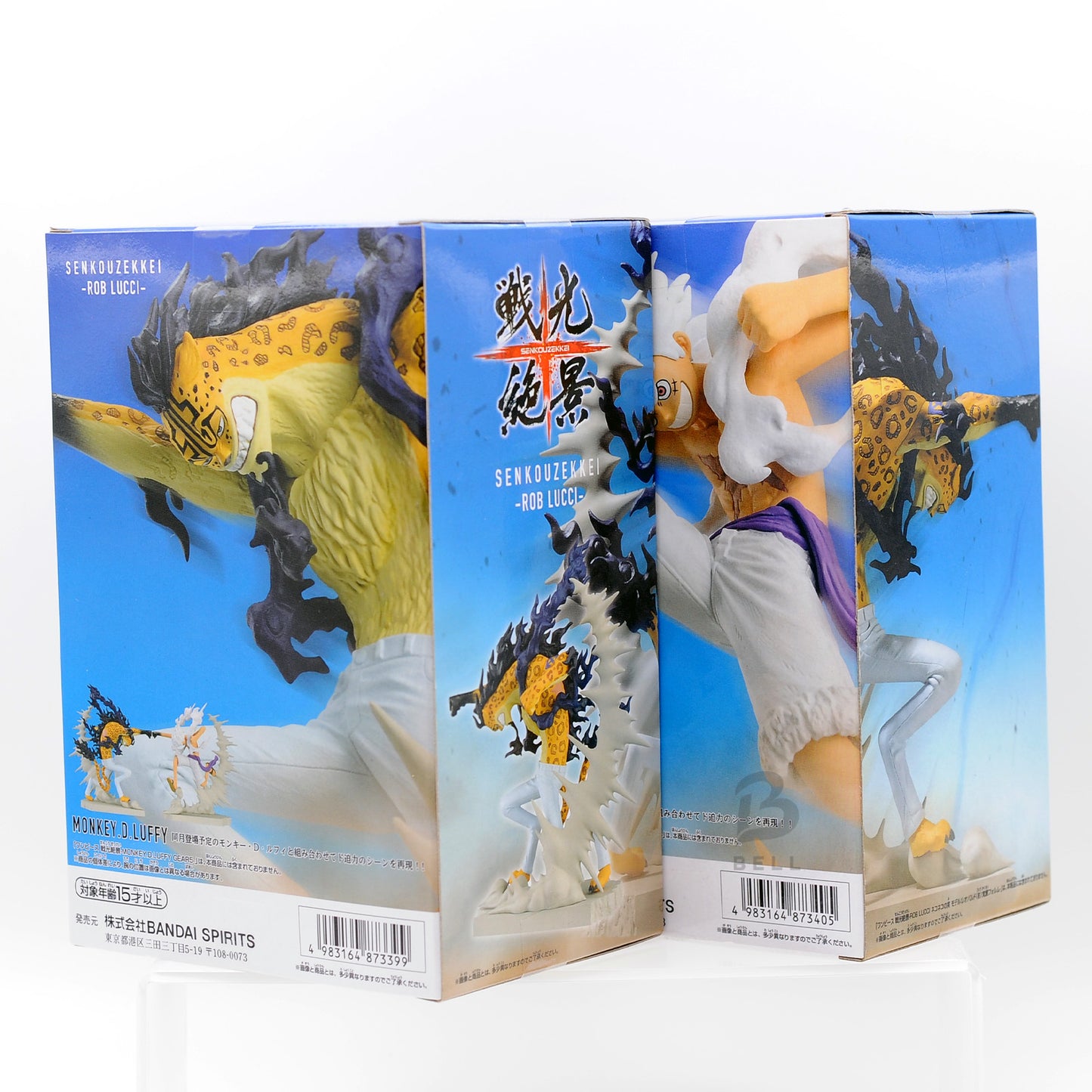 One Piece figure Monkey D Luffy Rob Lucci Zekkei Japan Anime Manga  Set of 2 new