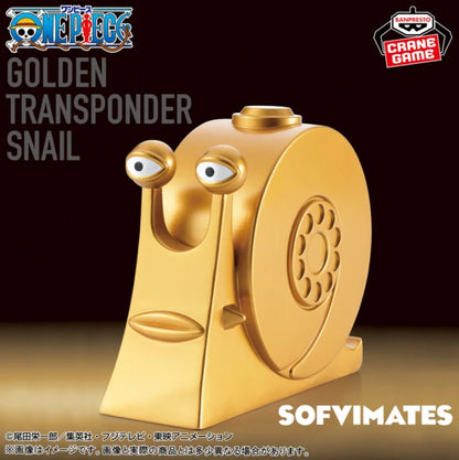 One Piece Figure Golden Transponder Snail Sofvimates Banpresto From Japan New