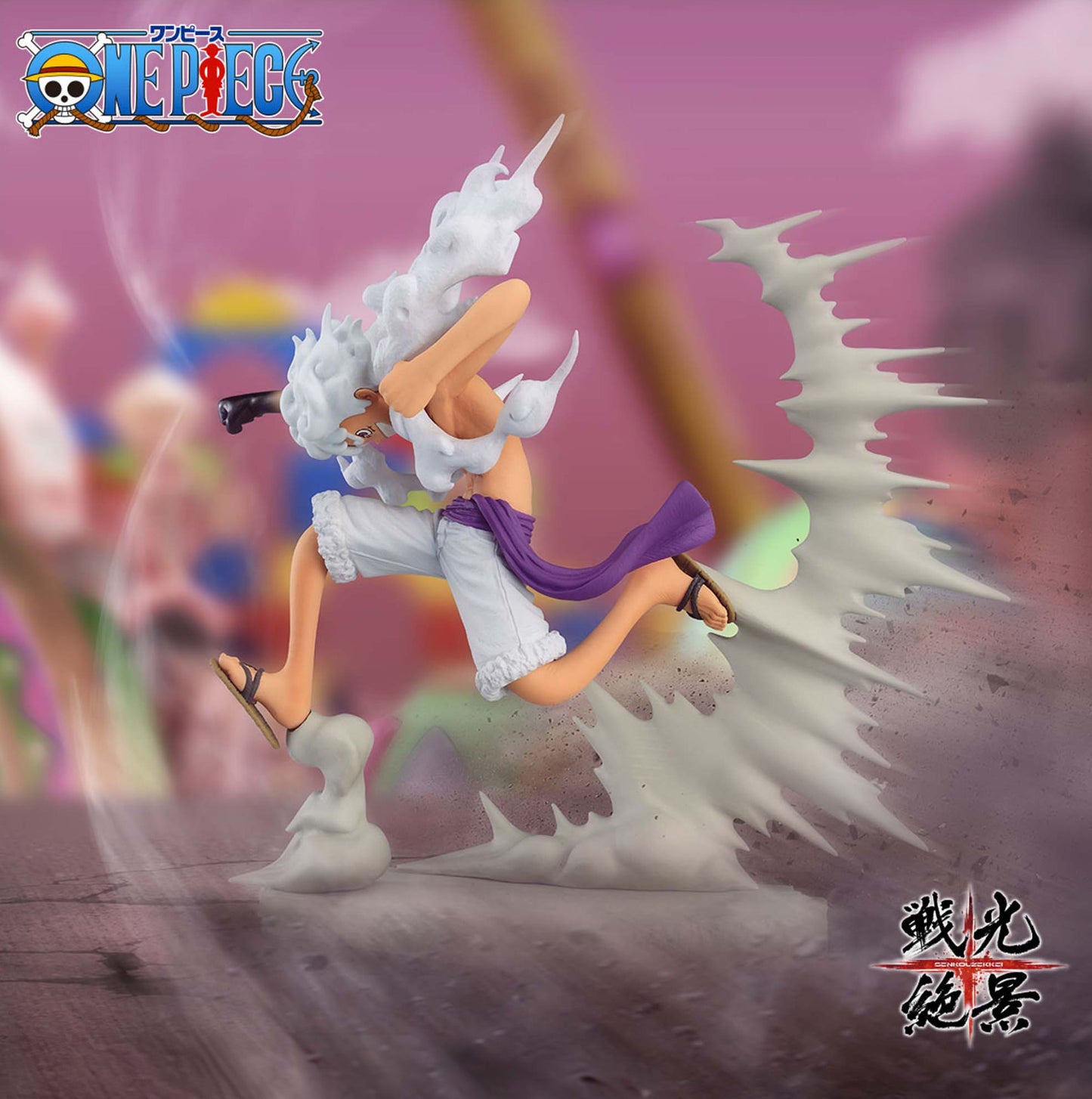 One Piece figure Monkey D Luffy Rob Lucci Zekkei Japan Anime Manga  Set of 2 new