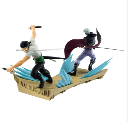 One Piece Figure Roronoa Zoro Dracule Mihawk Set of 2 Senkou Zekkei Banpresto
