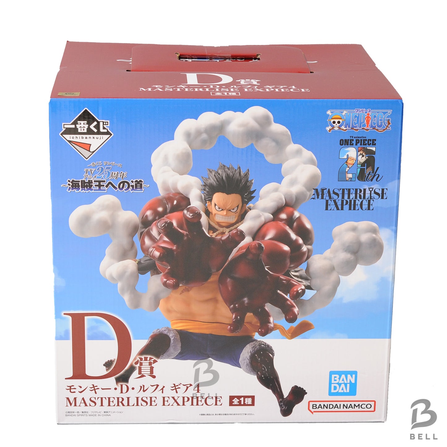 ONE PIECE Monkey D Luffy Gear 4 MASTERLISE EXPIECE figure kuji 25TH bandi 7.8in