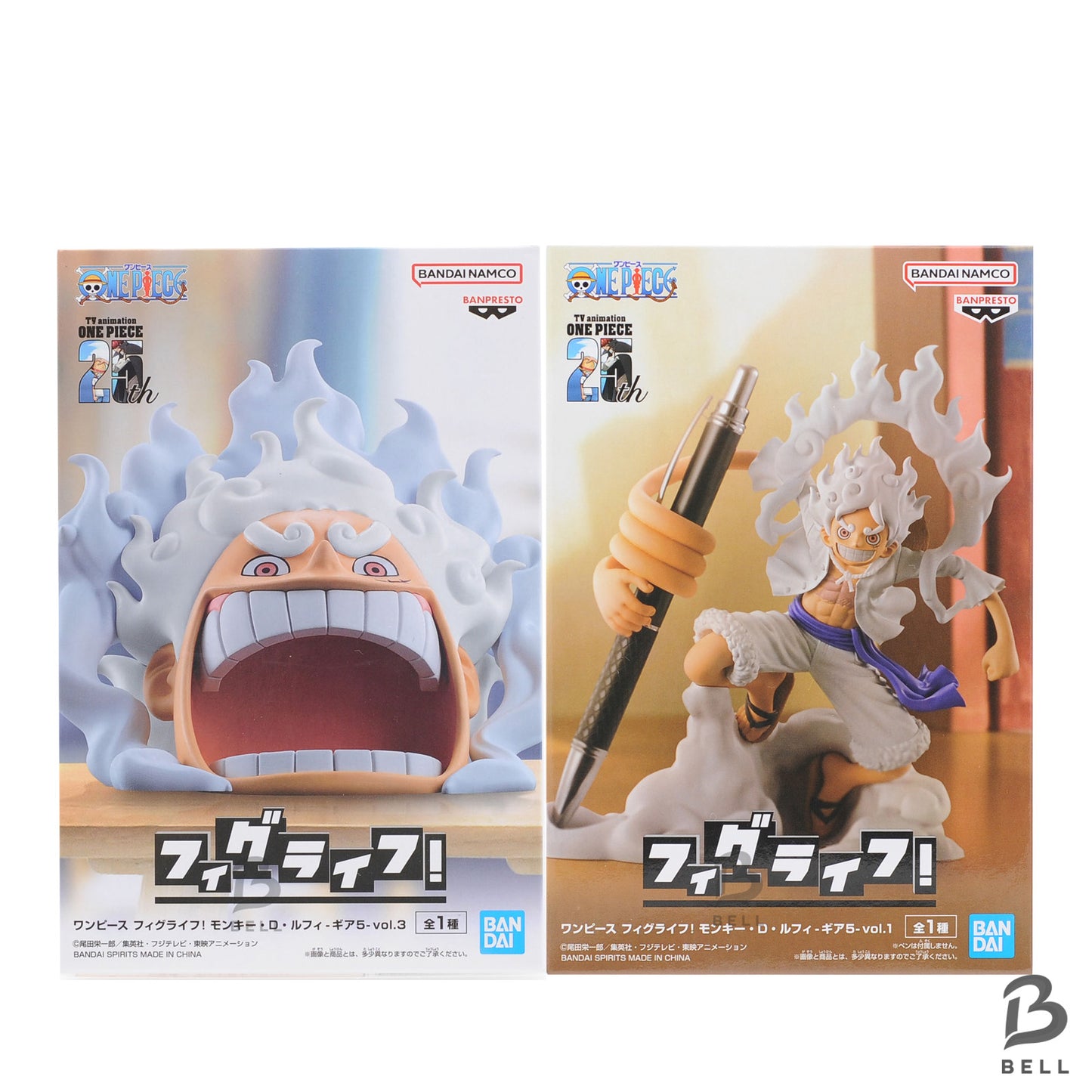 One Piece Figure Fig Life! Monkey D Luffy Gear 5 Anime figure Japan Set of 2 new