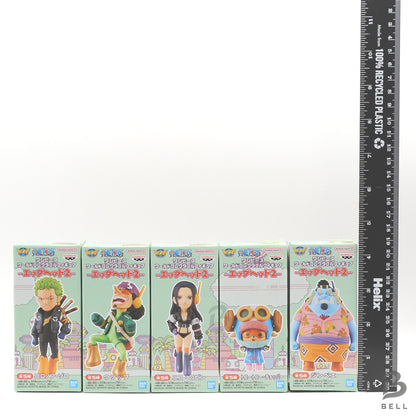 Complete One Piece World Collectable Figure lot set of 5 WCF Egg Head 2 sealed