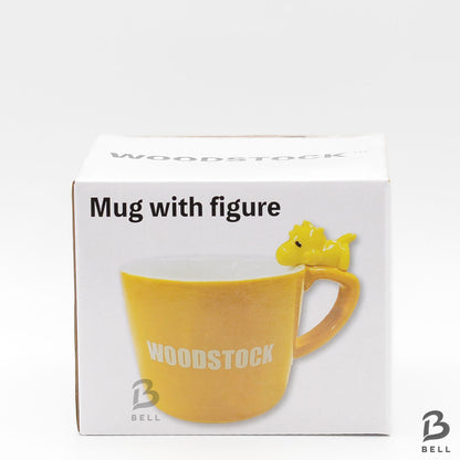 PEANUTS Woodstock Mug with figure Yellow  New Sealed coffee mug Made of pottery