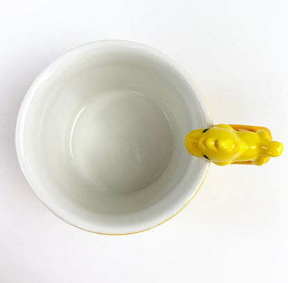 PEANUTS Woodstock Mug with figure Yellow  New Sealed coffee mug Made of pottery