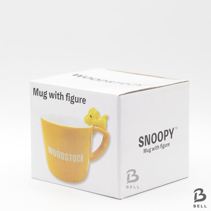PEANUTS Woodstock Mug with figure Yellow  New Sealed coffee mug Made of pottery