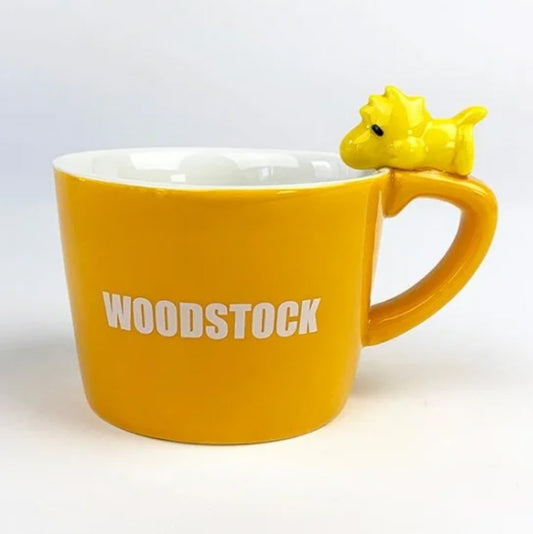 PEANUTS Woodstock Mug with figure Yellow  New Sealed coffee mug Made of pottery