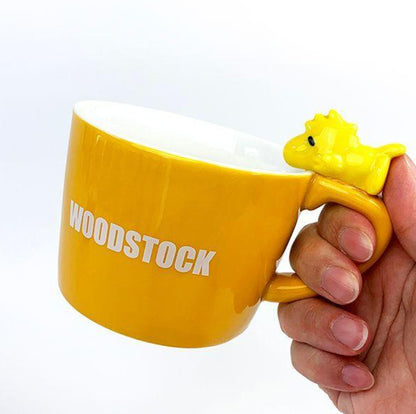 PEANUTS Woodstock Mug with figure Yellow  New Sealed coffee mug Made of pottery