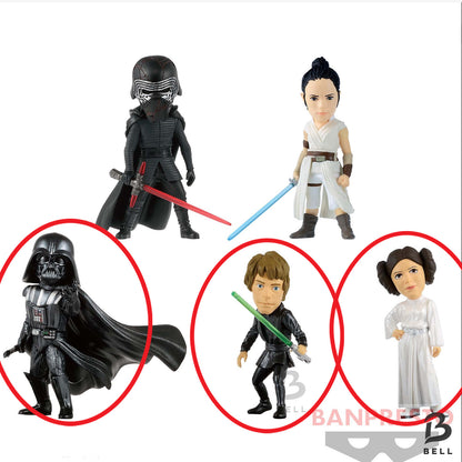 STAR WARS LEIA LUKE DARTH VADER figure Star Wars Movie WCF Premium set of 3