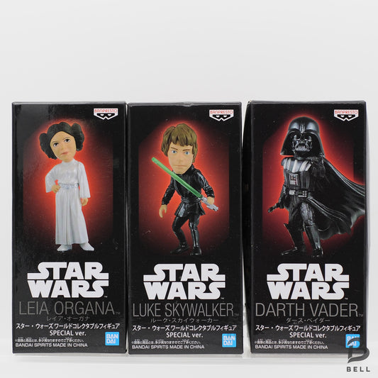 STAR WARS LEIA LUKE DARTH VADER figure Star Wars Movie WCF Premium set of 3