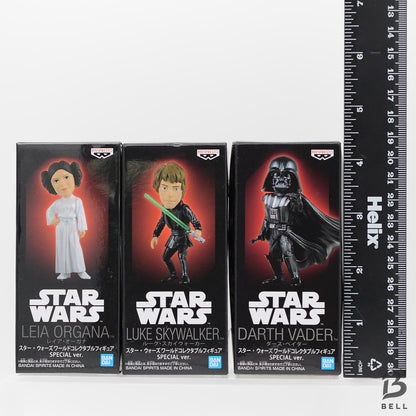 STAR WARS LEIA LUKE DARTH VADER figure Star Wars Movie WCF Premium set of 3